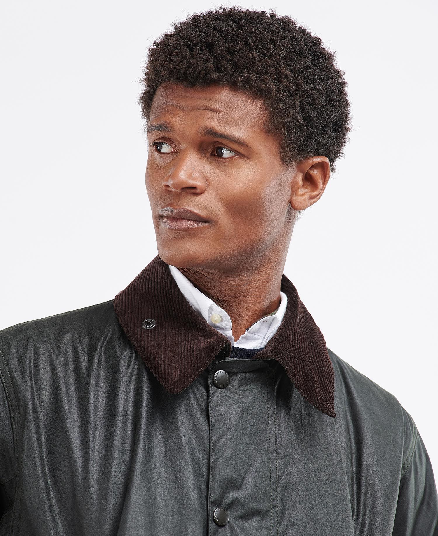 Barbour border waxed jacket best sale